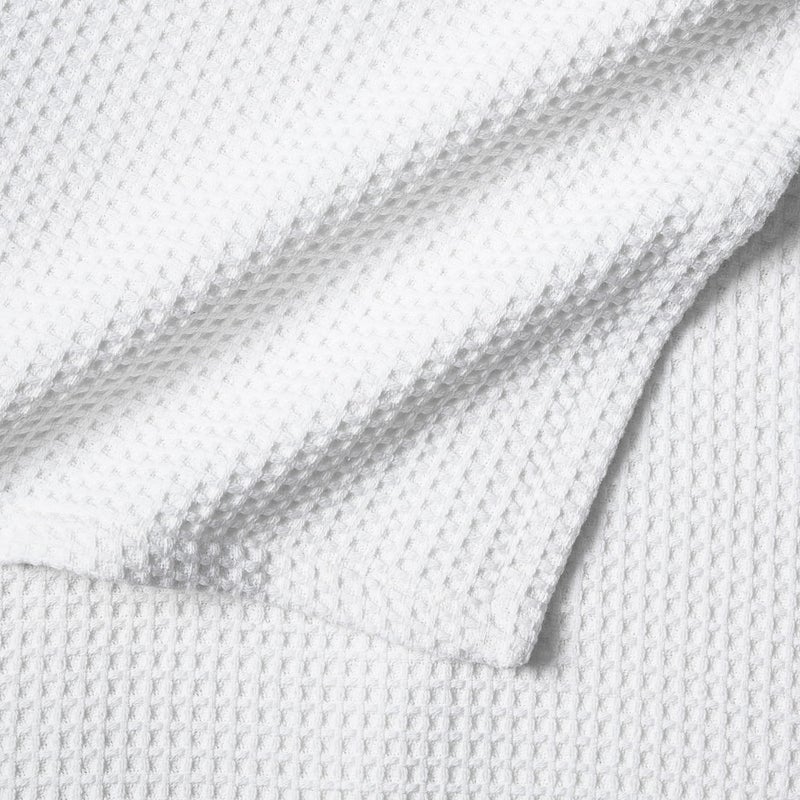 Vera Wang - Queen Blanket, Luxury Cotton Bedding, Super Soft Essentials with Waffle Weave Knit (Waffleweave White, Queen) - Image 2